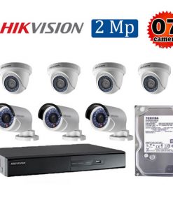 Trọn bộ 7 camera giám sát 2M Hikvision