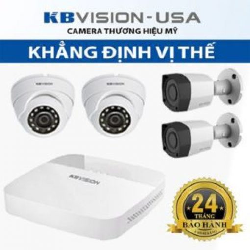 Trọn bộ 4 camera Kbvision